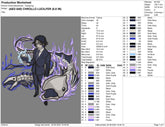 Chrollo Lucilfer Hunter X Hunter Embroidery Design - FineryEmbroidery